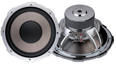 Black/Silver auna CD300-4BX 12 Compact Subwoofer 600W, 2 Powerful Bass-Reflex Tubes, 2 Voice Coil 